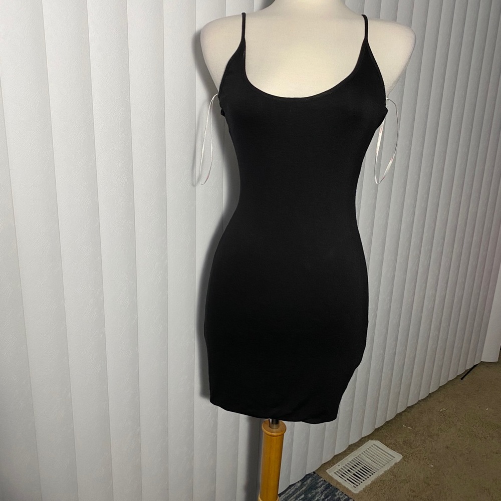 A’GACI M Black Spaghetti Dress B2-235